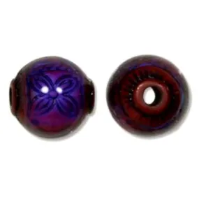 12mm Ruby Round Mood Beads with 3mm Large Hole (3 Pieces)