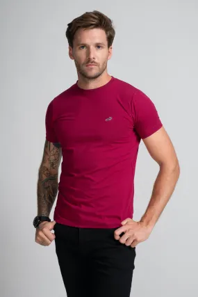 Action Fit Short sleeves-CasualCrew Neck - Persian Red