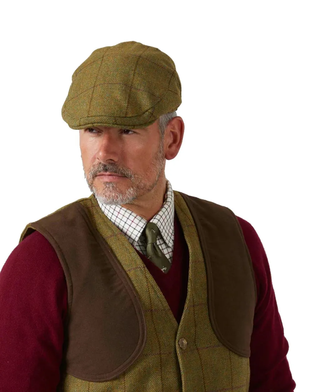 Alan Paine Rutland Waterproof Tweed Flat Cap