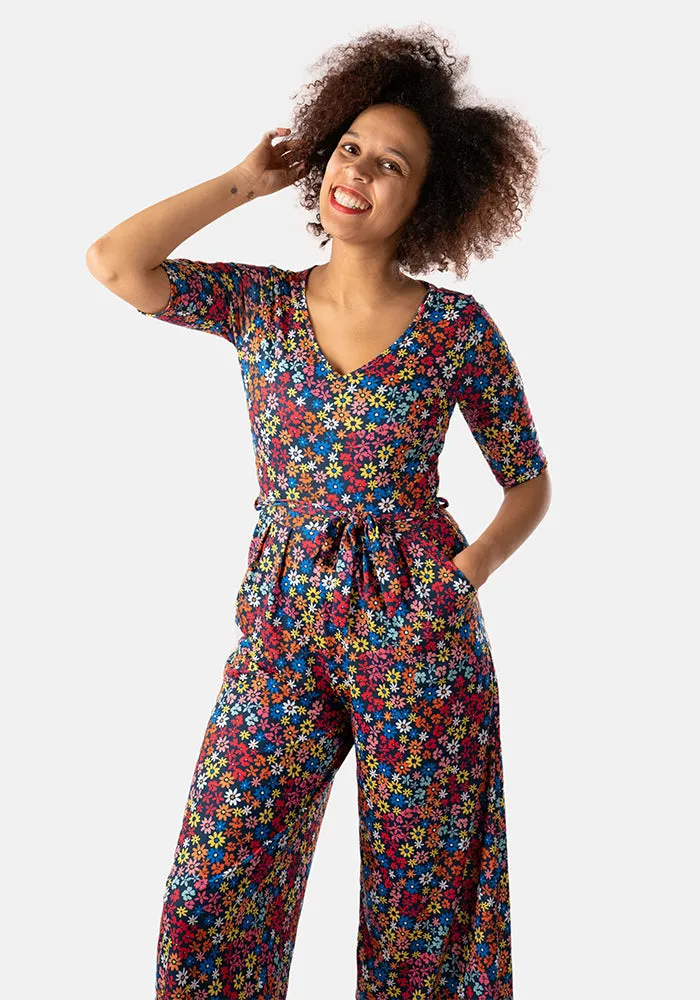 Albany Bright Floral Print Jumpsuit