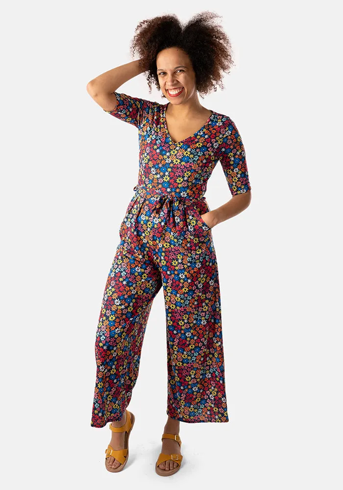 Albany Bright Floral Print Jumpsuit