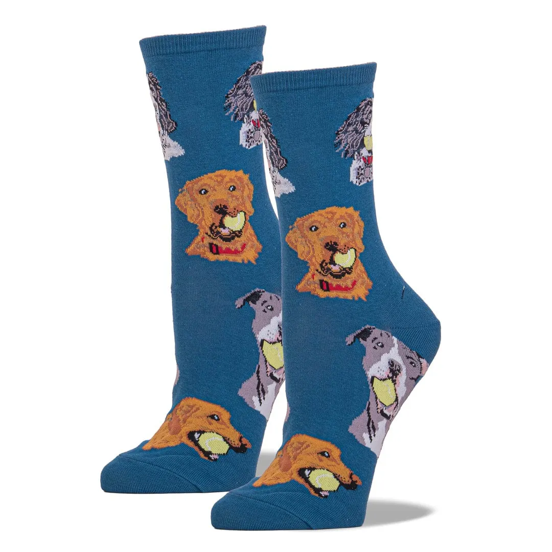 Ball Dog Socks Women's Crew Sock