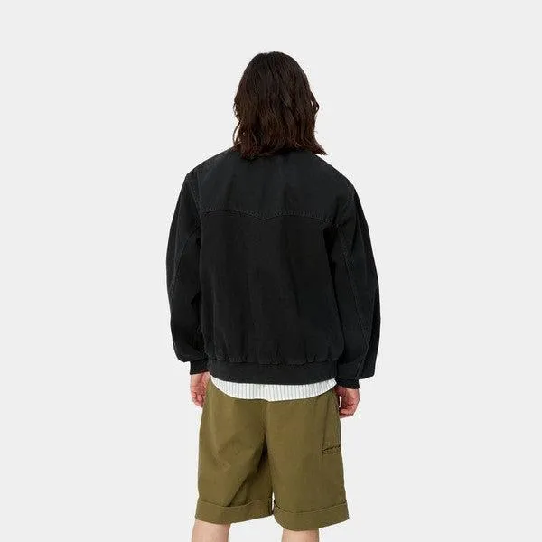 Carhartt WIP OG Santa Fe Bomber Black Stone Dyed Clark Twill