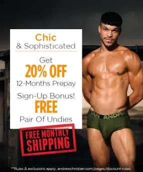 Chic & Sophisticated Curated Underwear Club with FREE SHIPPING