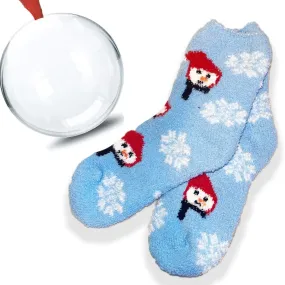 Cozy Snowman Fuzzy Sock Ornament