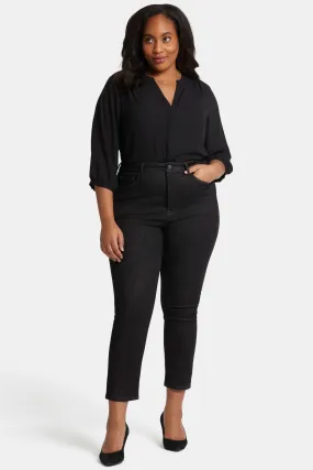 Curve Shaper Sheri Slim Ankle Jeans In Plus Size - Gardenranch