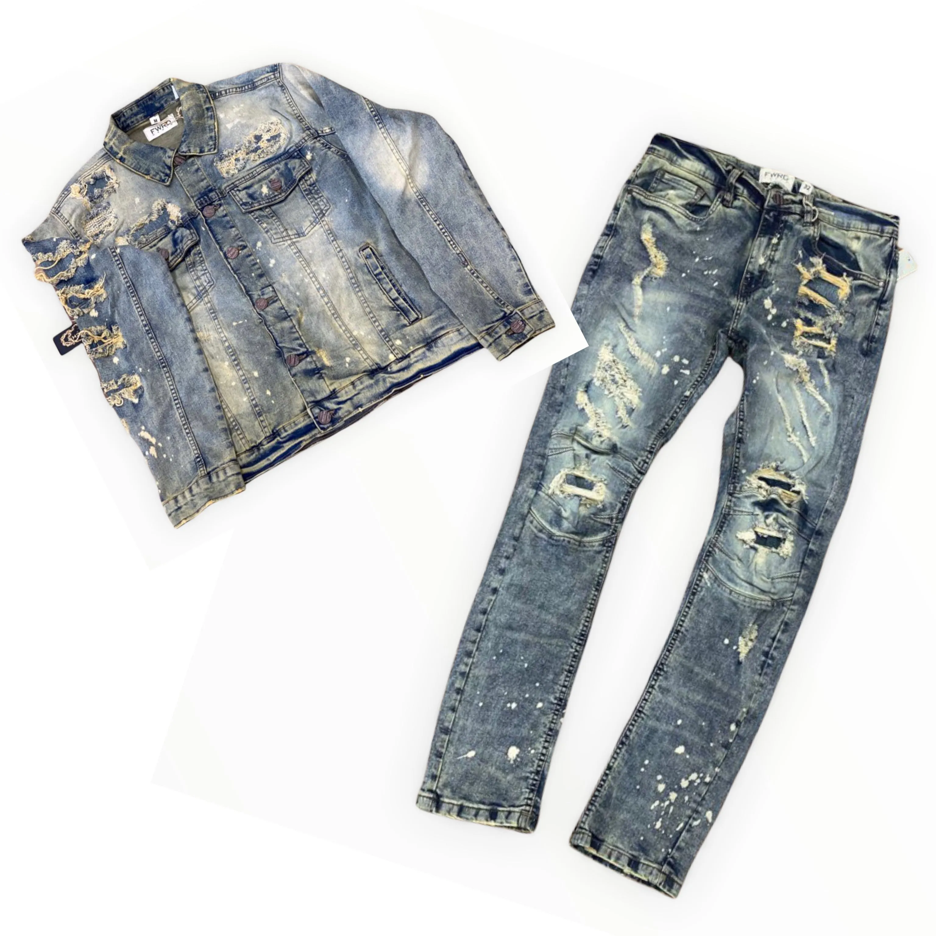 EVOLUTION: Broken Down Denim Jean Sets 16203/33577