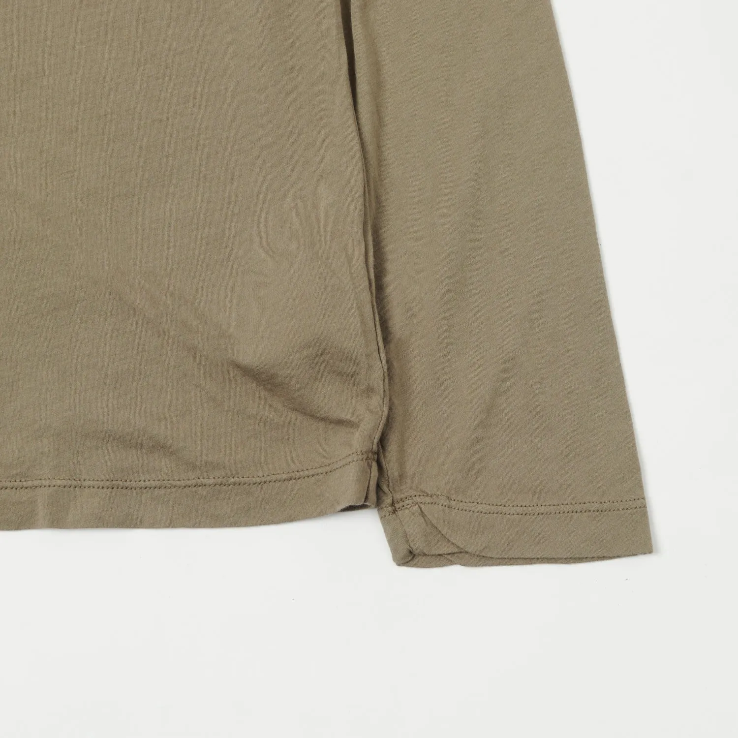 Hartford Lightweight Long Sleeve Henley Tee - Safari