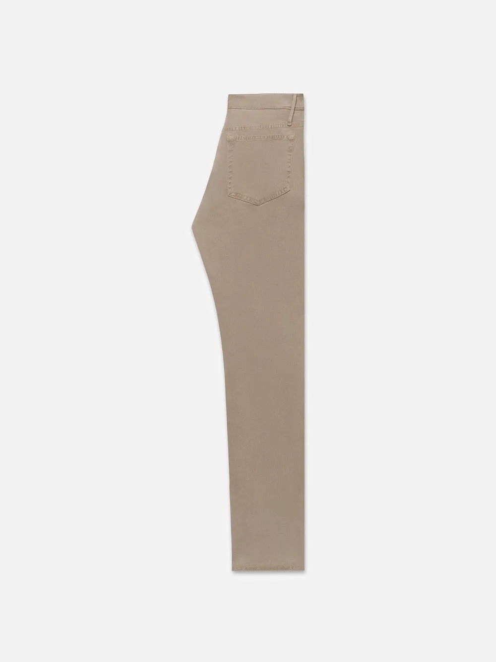 L'Homme Slim Brushed Twill -- Stone Beige