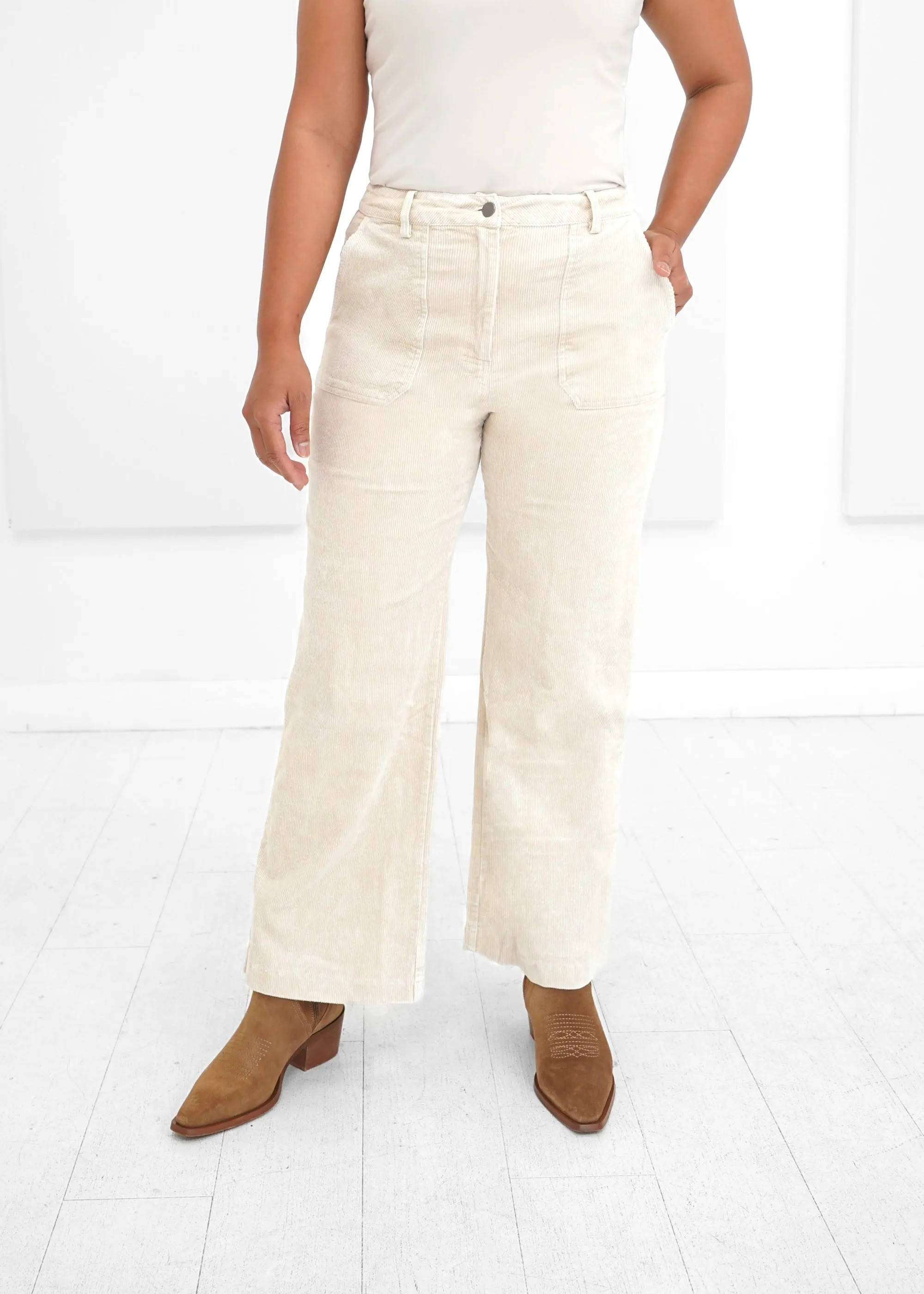 Mystree - Washed Corduroy Trouser