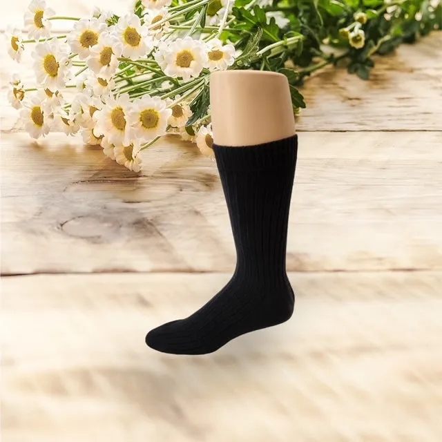 Organic Cotton Solid Color Crew Socks