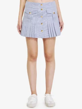 PLEATED MINISKIRT