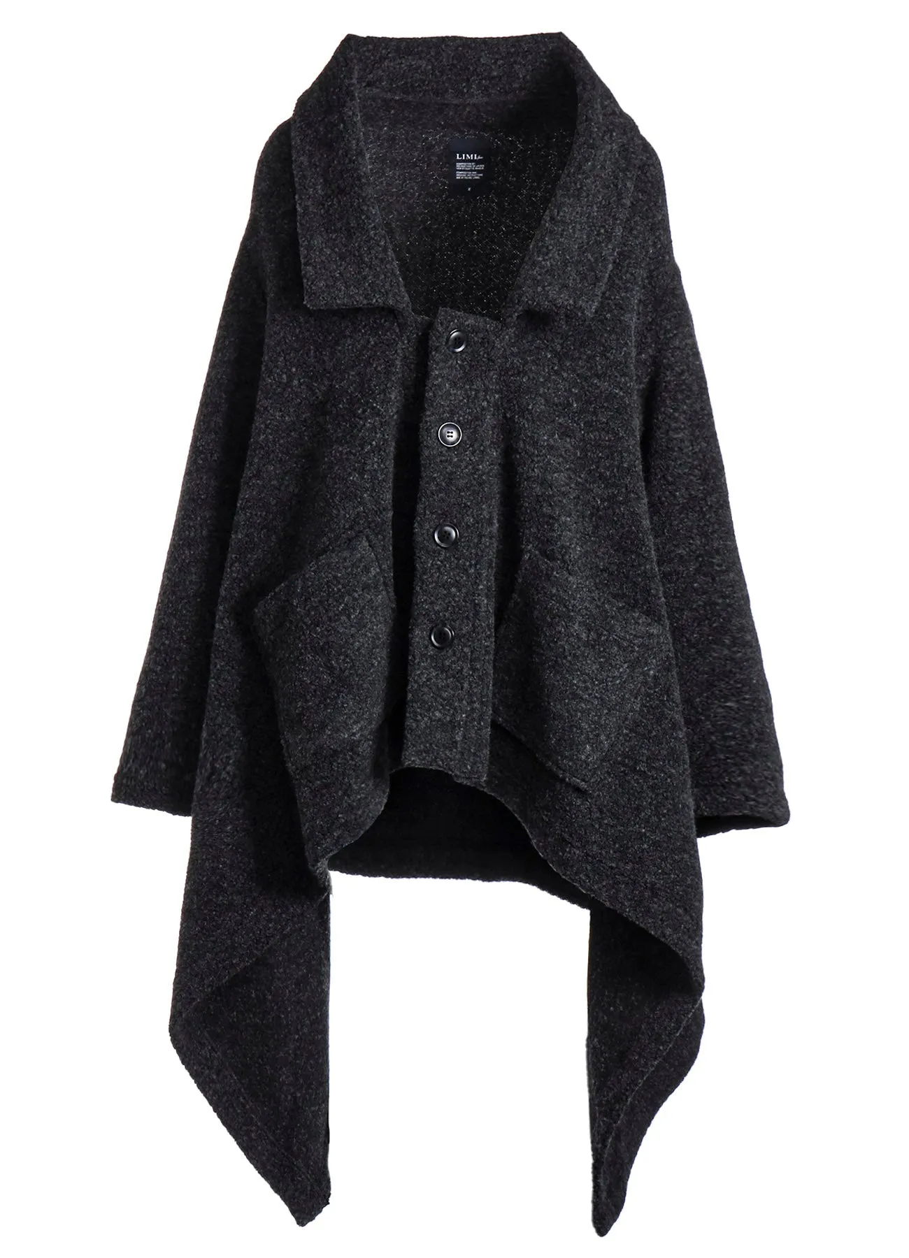 SHEEP PILE LONG JERSEY COAT